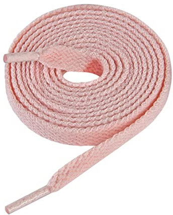 CCSOFTIME Lacets Rose Pale pour Chaussures de Baskets de Sneaker de Sport de Course,Lacets Rose Clair Plat(Largeur:8mm) pour Converse Nike Air Force,110CM
