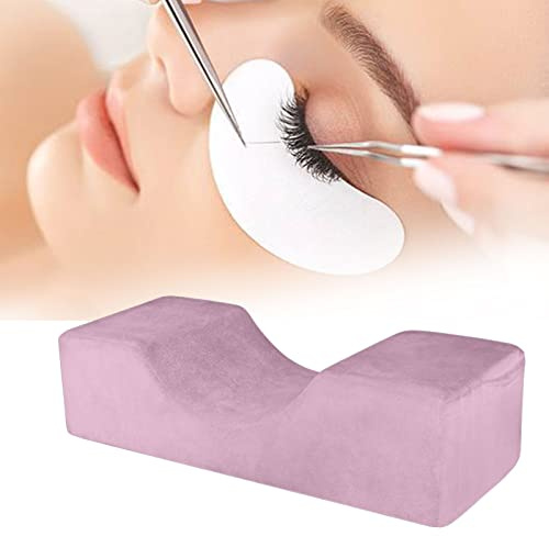 Almohada cervical para pestañas, cojín profesional en forma U, cojín cervical, cojín cervical curvado ergonómico para salón casa, injerto, pestañas