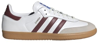 adidas herr Samba klassisk fotbollssko, Vit/svart/grå, 12.5 Women/11.5 Men