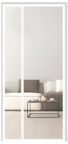 Moustiquaire de porte balcon 240x210cm moustiquaire à fermeture automatique,nouveau rideau anti-mouches durable,résistant aux rayures et à aimants plus puissants pour porte balcon,porte de cave, lanc