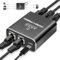 LAN Splitter 1 auf 4, 1000Mbps Ethernet Splitter High Speed [4 Geräte gleichzeitig vernetzen] RJ45 mit USB-Stromkabel, LAN Splitter für Computer, Router, Set-Top Box, Digital TV etc（ohne Kabel）
