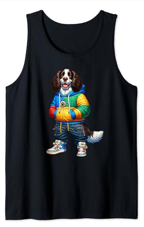 English Springer Spaniel Hundejacke, cooles Outfit für Hunde Tank Top