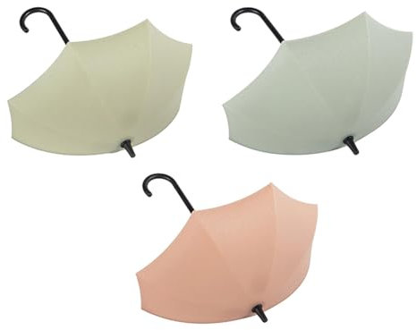 Ganchos adhesivos para llaves, 3 ganchos de pared para paraguas, ganchos decorativos de pared, ganchos de ducha resistentes para sombrero, toalla, llave, toalla