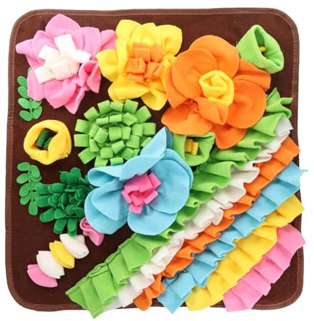 Schnüffelteppich Hund, Interaktives Spielzeug für Hunde, Schnüffelmatte, Hundespielzeug Intelligenz, Denkspiele für Hunde, Welpen-Trainingsmatte, Geeignet für Langsames Füttern und Stressabbau