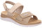 Rohde Damen Sandale gepolsterte Lederdecksohle Klettverschluss Baviera 1307, Größe:41 EU, Farbe:Beige