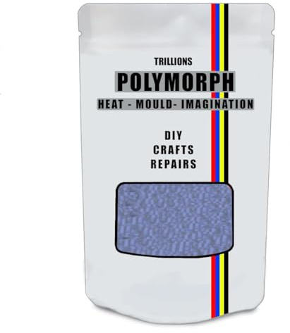 Polymorphe bleu malléable à la main 200 g | Thermoplastique | Utilisations illimitées – Artisanat, réparation de bricolage, modélisation, prototypes