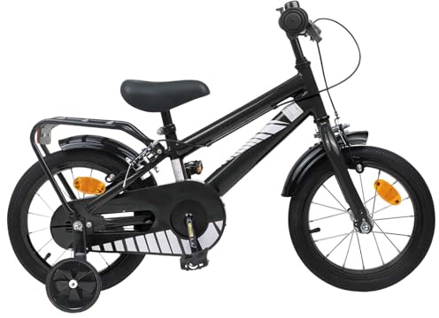 Ziaphsol Barncykel Tum Himmelsblå av stål med fälgbroms, ram och gaffel, sadel, däck och pedaler för upp till år, med klocka och stativ