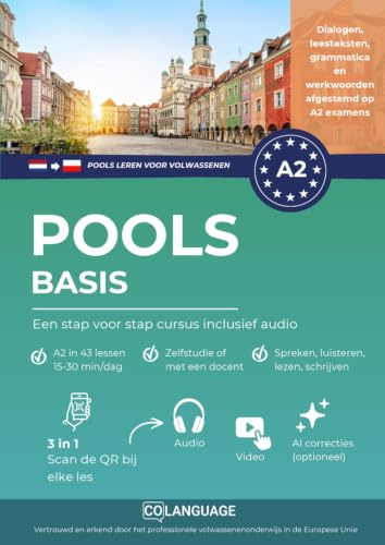 Pools leren A2 basis. Een stap voor stap cursus inclusief audio: Pools leren met dialogen, grammatica, audio en woordenschat. Ideaal voor zelfstudie of met een docent. Voor Certyfikat Polski.: 2