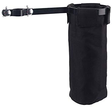 Alnicov Trommelschlägel-Taschen, Drumstick Halter Tasche Beutel Nylon Trommelstock Tasche,Einstellbare Drumstick Unterstützung，Schwarz