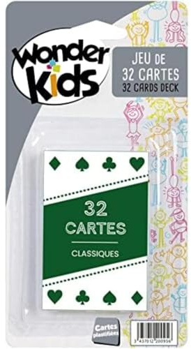 COFALU KIM'PLAY S.A. Lot de 32 Cartes plastifiées 4330WP3FS1 Multicolore