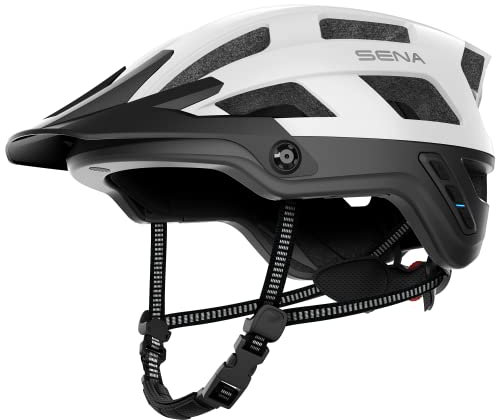 Sena M1 EVO Smart Mountainbike-Helm (Mattweiß, L)