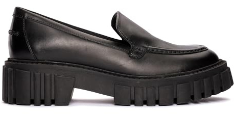 Clarks Page Loafer Womens Black Leather, 3