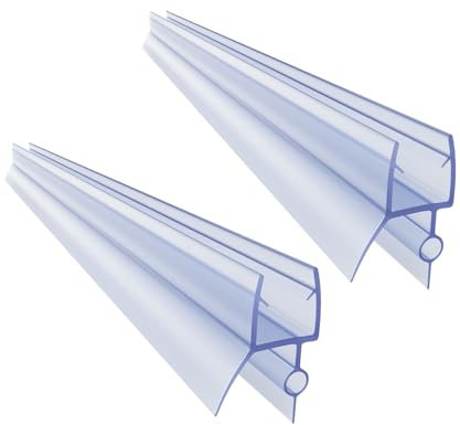 Confezione da 2 guarnizioni inferiori per porta della doccia senza cornice per vetro da 4-6 mm di lunghezza 70 cm, per fermare le perdite della doccia