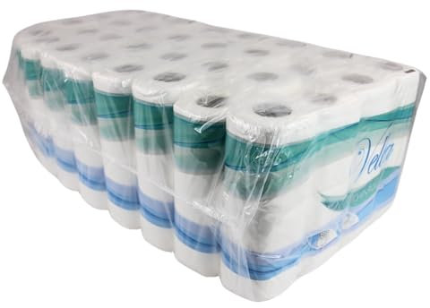 Enpack Vella 32 Küchenrollen 25,6 x 22,4 cm - Papierrolle 2-lagig, saugstark - 64 Küchentücher je Rolle - Papier Küchenrolle Großpackung - Küchenpapier für den Haushalt - Handtücher für Werkstatt