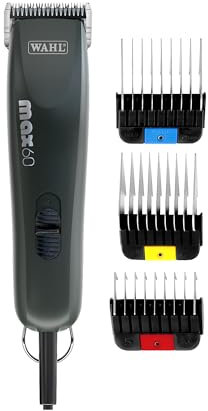 Max 60 Professional Pet Grooming Tool - All Coats Dog & Cat Clipper, Low Vibration, Lightweight