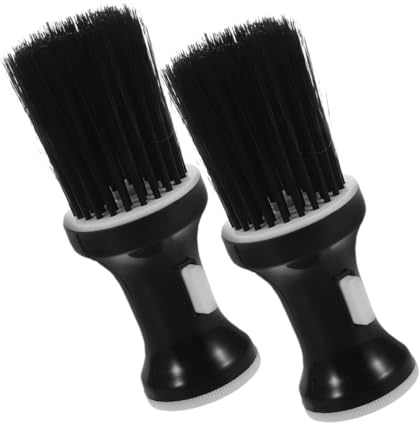 Beaupretty 2piezas Cepillos de Peluquería Cuello Cepillos de Corte de Pelo para Hombres Cerdas Suaves para Limpiar el Cabello Roto el Cuello Bigote Ligeros para Barberos