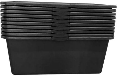 ViD® - 5 secchielli per calcestruzzo, 80 litri, 78 x 49 x 29 cm, per cemento, vasca da muratura