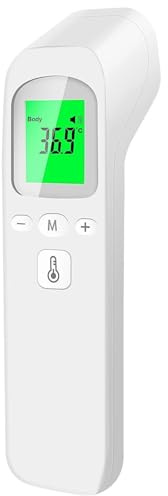 Fieberthermometer für Baby Kinder Erwachsene, Infrarot Thermometer Fieber Stirn Digital Kontaktlos Stirnthermometer Digitales Infrarotthermometer Neugeborene mit Fieberalarm, LCD-Anzeige