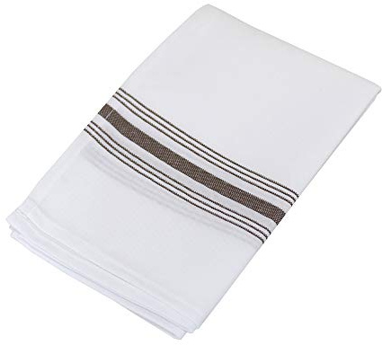 Milliken Signature Stripe Bistro Napkins - Assorted Colors - Set of 12 (Chocolate)
