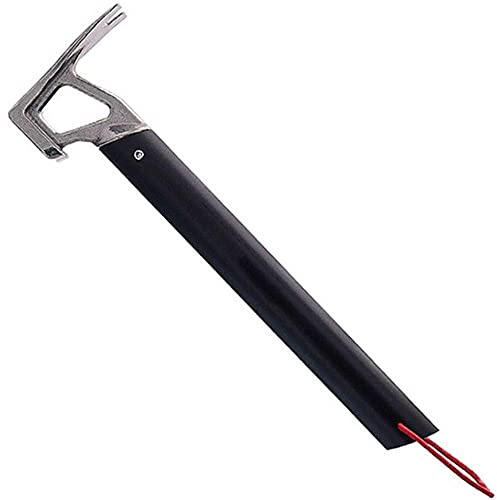 Ruluti Camping Hammer, Multifonction Camping en Plein air Mallet Aluminium Tente Marteau avec Tente pieu Remover