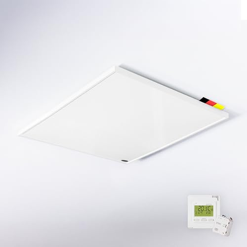 Könighaus infravärme – 300 Watt – för takmontering – komplett set med trådlös termostat ✓ infraröd takvärmare ✓ effektiv elradiator ✓ 5 års tillverkargaranti ✓ överhettningsskydd