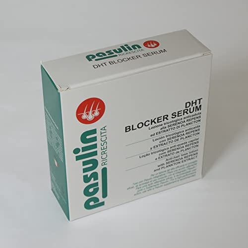 DHT Blocker Serum Pasulin – Siero Tricologico per la Cura del Cuoio Capelluto, con Serenoa Repens ed Estratto di Plancton, Uso Quotidiano, 3 Flaconi da 50 ml