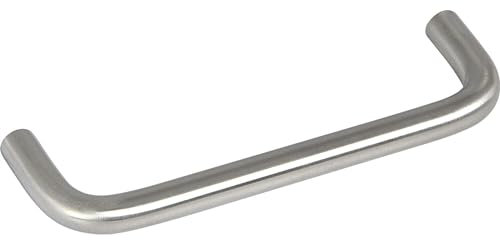 GRIMME Griff Emer LA 96mm - Bügelgriff Breite 104mm - eleganter und zeitloser Möbelgriff, Edelstahl gebürstet