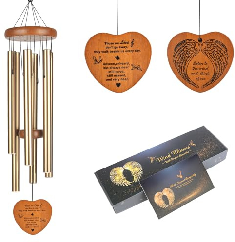 Campanelli a vento commemorativi, 94 cm, grandi campanelli a vento per la perdita della persona cara, regali commemorativi significativi in memoria di padre, madre o persona cara