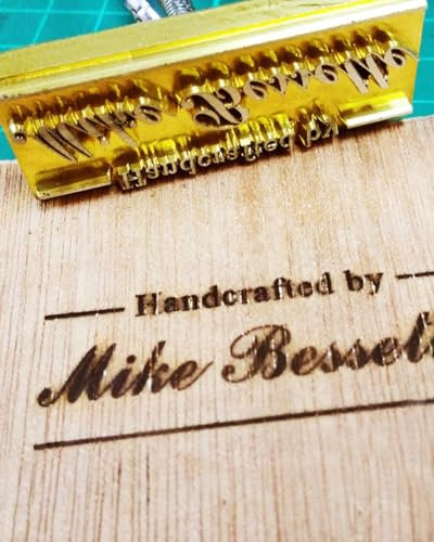 Brandeisen Custom Logo Holzbrennstempel für Holz Leder Brandeisen für Holzarbeiter und Bastelliebhaber (2,54 cm)