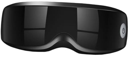 Healeved De Ojos Recargable Con y Shiatsu Cuidado Para Contorno Alivio Bolsas y Ojeras Masaje Relajante Para Fatiga Ocular Banda Elástica Ajustable Silicona Segura Para Piel