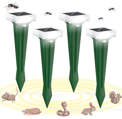 Répulsif pour chat pour jardin, répulsif à ultrasons avec détecteur de mouvement, 3 modes ultrasoniques et flash, répulsif automatique pour animaux, répulsif pour chats, répulsif contre les martres