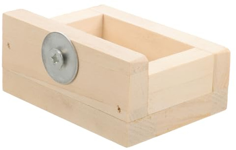VERDANVERSE Gamelle en Bois Naturel pour Cochon d'Inde et Hamster, Bol Rond Résistant, Petit Modèle Compact, Alimentation pour Petits Animaux de Compagnie, Accessoires pour Rongeurs