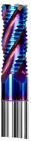 Accesorios para tornos, Máquina De Torno, Fresa Desbaste, En Espiral, Brocas Enrutador Acero Tungsteno Y Carburo, Herramientas Metal 4 Flautas 6, 8 10mm,Piezas de torno de metal(D12*30*D12*75L)
