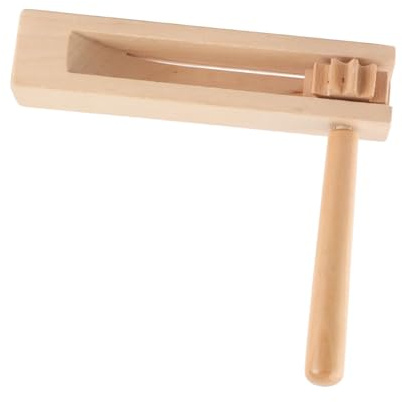 Odorkle Wooden Ratchet Noise Maker, Birch Wood Noisemaker with Fine Polishing, Perfect for Sporting Events and Celebrations