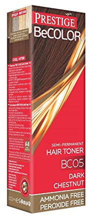 Vips Prestige - BeColor Tinte Semi Permanente Color BC05 Castaño oscuro, Sin Amoniaco Sin Peroxide