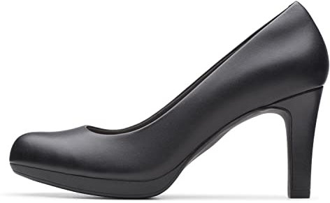Clarks Women's Adriel Viola Uniform Dress Shoe, Black Leather, 5.5 UK