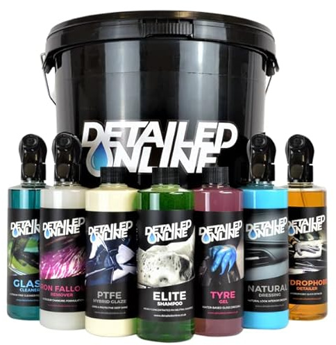 DetailedOnline Car Valeting Pack Interior Exterior Detailing Kit
