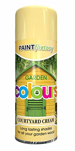 Classic Signature - Garden Aerosol Spray Paint 400ml Long Lasting Shades for Wood Metal and Plastic (2 x Pack, Coutryard Cream)