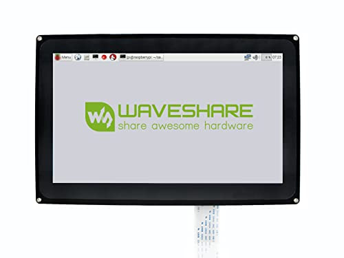 Waveshare 10.1inch HDMI LCD, with Case, 1024×600 Resolution, Capacitive Touch Screen, Compatible with Raspberry Pi/Jetson Nano/PC Windows/Game Console