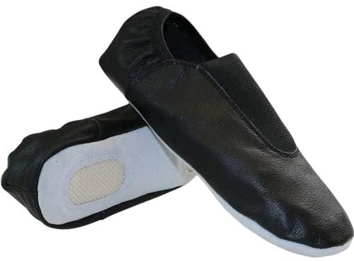 TW Leather Gymnastic Shoe (Black, us_Footwear_Size_System, Adult, Women, Numeric, Medium, Numeric_10)