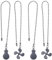Okeeyseda Decken Ventilator Zugkette LüFter VerläNgerungs Kette LüFter Kette Zieht Dekorative 12 Deckenv Entilator Chain VerläNgerung Ornament C