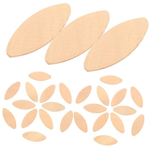 Mobestech 100pcs Wood Plank Joints Woodwork Biscuit for Docking Tool Joiner Biscuit Tool for Woodworking Accessories Connection Board for Crafting and Furniture Framing Joiner for Slotting