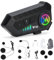 HISUEKIG Auricolare Casco Moto, 5.3 Bluetooth Cuffie Casco Moto, Y10 Interfono Casco con IPX6 Impermeabile, Smart Connessioni, Risposta Automatica, Cancellazione del Doppio Rumore