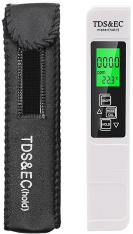 Misuratore Digitale a Qualità 'Acqua Potabile - Tester Acqua Portatile - Dispositivo Portatile di Misura per Esperimenti Scientifici, Campeggio, Viaggio, Acquario, Stagno e