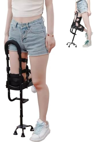 Muleta manos libres, muleta telescópica para caminar, ayuda de movilidad para recuperación de lesiones y fractura de tobillo, ideal para personas con discapacidad y ancianos