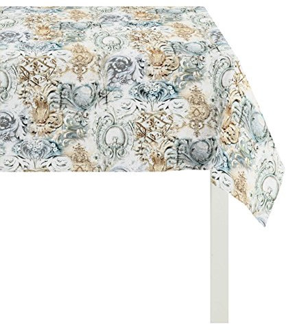 Apelt Tischdecke, Baumwolle, grau/beige/Creme, 100 x 100 x 0.2 cm