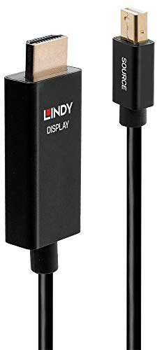 LINDY 40922 2m Aktives Mini DisplayPort an HDMI Adapterkabel mit HDR
