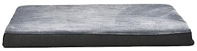 Amazon Basics XL Kühlgel-Matratze aus Memoryschaum für Hunde und Haustiere mit abnehmbarem, waschbarem Bezug, grau, 104 x 74 x 10 cm (L x W x H)