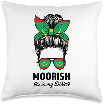 Moorish it's my DNA Moors Sri Lanka Throw Pillow