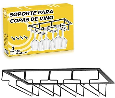 The Inventions Emporium 1 ud Cuelga Copas - Colgador Copas - Soporte Copas Colgante, Soporte Para Copas